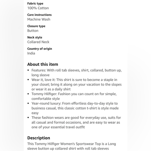 🌹TOMMY HILFIGER FLORAL PIN TUCK BUTTON DOWN SHIRT - Picture 11 of 11